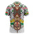 Burkina Faso Zipper Polo Shirt with Red Green Black Geometric Design - Wonder Print Shop