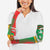 Burkina Faso Arm Sleeves with Red Green Tribal Design and Bobo Dioulasso Landmark - Wonder Print Shop