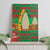 Burkina Faso Canvas Wall Art with Red Green Tribal Design and Bobo Dioulasso Landmark - Wonder Print Shop