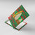 Burkina Faso Canvas Wall Art with Red Green Tribal Design and Bobo Dioulasso Landmark - Wonder Print Shop