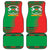 Burkina Faso Car Mats with Red Green Tribal Design and Bobo Dioulasso Landmark - Wonder Print Shop