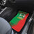 Burkina Faso Car Mats with Red Green Tribal Design and Bobo Dioulasso Landmark - Wonder Print Shop