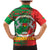 Burkina Faso Family Matching Mermaid Dress and Hawaiian Shirt with Red Green Tribal Design and Bobo Dioulasso Landmark - Wonder Print Shop