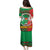 Burkina Faso Family Matching Puletasi and Hawaiian Shirt with Red Green Tribal Design and Bobo Dioulasso Landmark - Wonder Print Shop