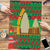 Burkina Faso Puzzle with Red Green Tribal Design and Bobo Dioulasso Landmark - Wonder Print Shop