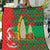 Burkina Faso Quilt with Red Green Tribal Design and Bobo Dioulasso Landmark - Wonder Print Shop