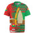 Burkina Faso Rugby Jersey with Red Green Tribal Design and Bobo Dioulasso Landmark - Wonder Print Shop
