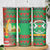 Burkina Faso Skinny Tumbler with Red Green Tribal Design and Bobo Dioulasso Landmark - Wonder Print Shop