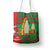 Burkina Faso Tote Bag with Red Green Tribal Design and Bobo Dioulasso Landmark - Wonder Print Shop