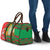 Burkina Faso Travel Bag with Red Green Tribal Design and Bobo Dioulasso Landmark - Wonder Print Shop
