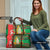 Burkina Faso Travel Bag with Red Green Tribal Design and Bobo Dioulasso Landmark - Wonder Print Shop