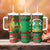 Burkina Faso Tumbler With Handle with Red Green Tribal Design and Bobo Dioulasso Landmark - Wonder Print Shop