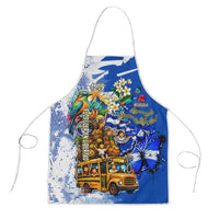 Nicaragua Independence Day Apron Blue Butterfly Sacred Sacuanjoche Cultural Floral Art