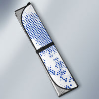 Nicaragua Independence Day Auto Sun Shade Blue Butterfly Sacred Sacuanjoche Cultural Floral Art