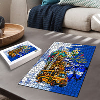 Nicaragua Independence Day Puzzle Blue Butterfly Sacred Sacuanjoche Cultural Floral Art