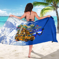 Nicaragua Independence Day Sarong Blue Butterfly Sacred Sacuanjoche Cultural Floral Art