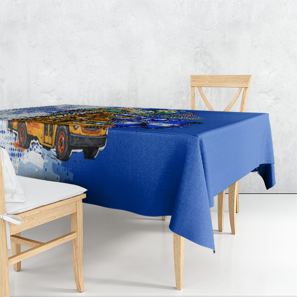 Nicaragua Independence Day Tablecloth Blue Butterfly Sacred Sacuanjoche Cultural Floral Art