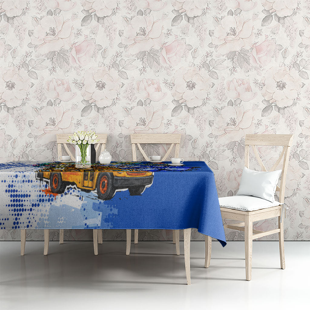 Nicaragua Independence Day Tablecloth Blue Butterfly Sacred Sacuanjoche Cultural Floral Art