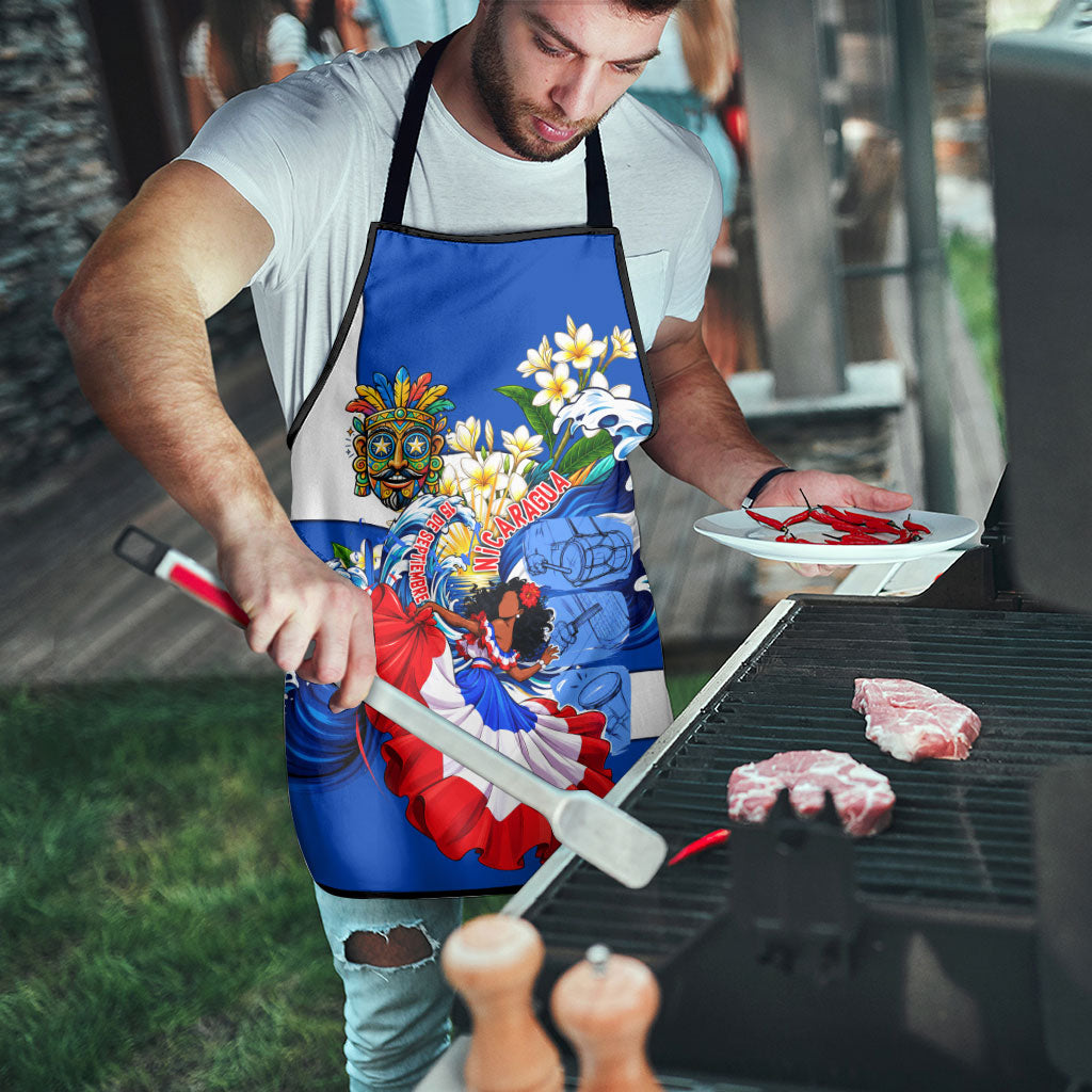 Nicaragua Independence Day Orgullo Y Tradicion Apron Vibrant Folkloric Dance Sacuanjoche Floral Culture