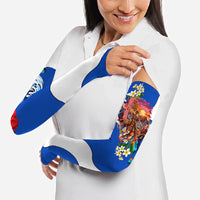 Nicaragua Independence Day Orgullo Y Tradicion Arm Sleeves Vibrant Folkloric Dance Sacuanjoche Floral Culture