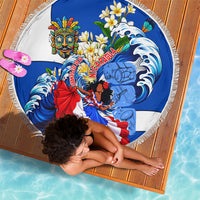 Nicaragua Independence Day Orgullo Y Tradicion Beach Blanket Vibrant Folkloric Dance Sacuanjoche Floral Culture