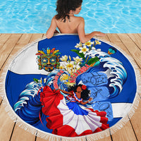 Nicaragua Independence Day Orgullo Y Tradicion Beach Blanket Vibrant Folkloric Dance Sacuanjoche Floral Culture