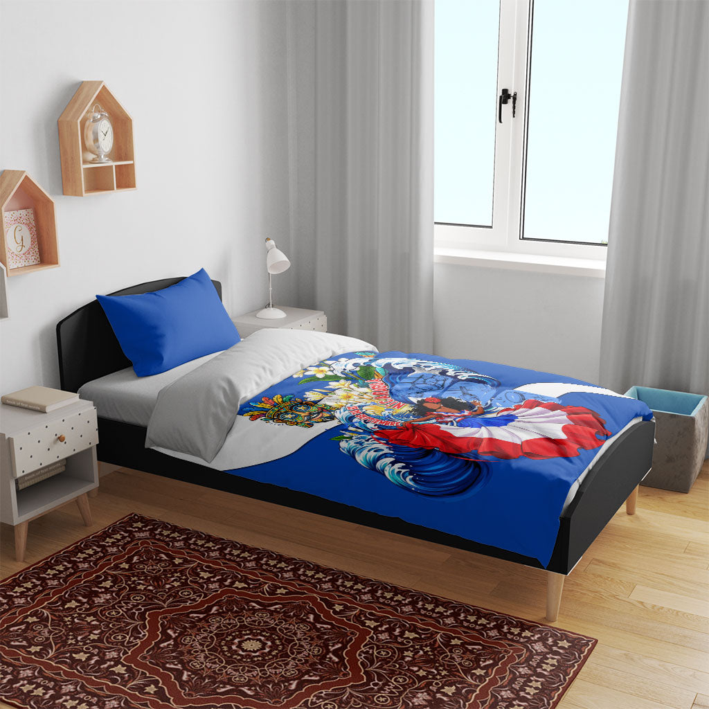 Nicaragua Independence Day Orgullo Y Tradicion Bedding Set Vibrant Folkloric Dance Sacuanjoche Floral Culture