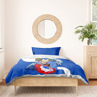 Nicaragua Independence Day Orgullo Y Tradicion Bedding Set Vibrant Folkloric Dance Sacuanjoche Floral Culture