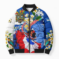 Nicaragua Independence Day Orgullo Y Tradicion Bomber Puffer Jacket Vibrant Folkloric Dance Sacuanjoche Floral Culture