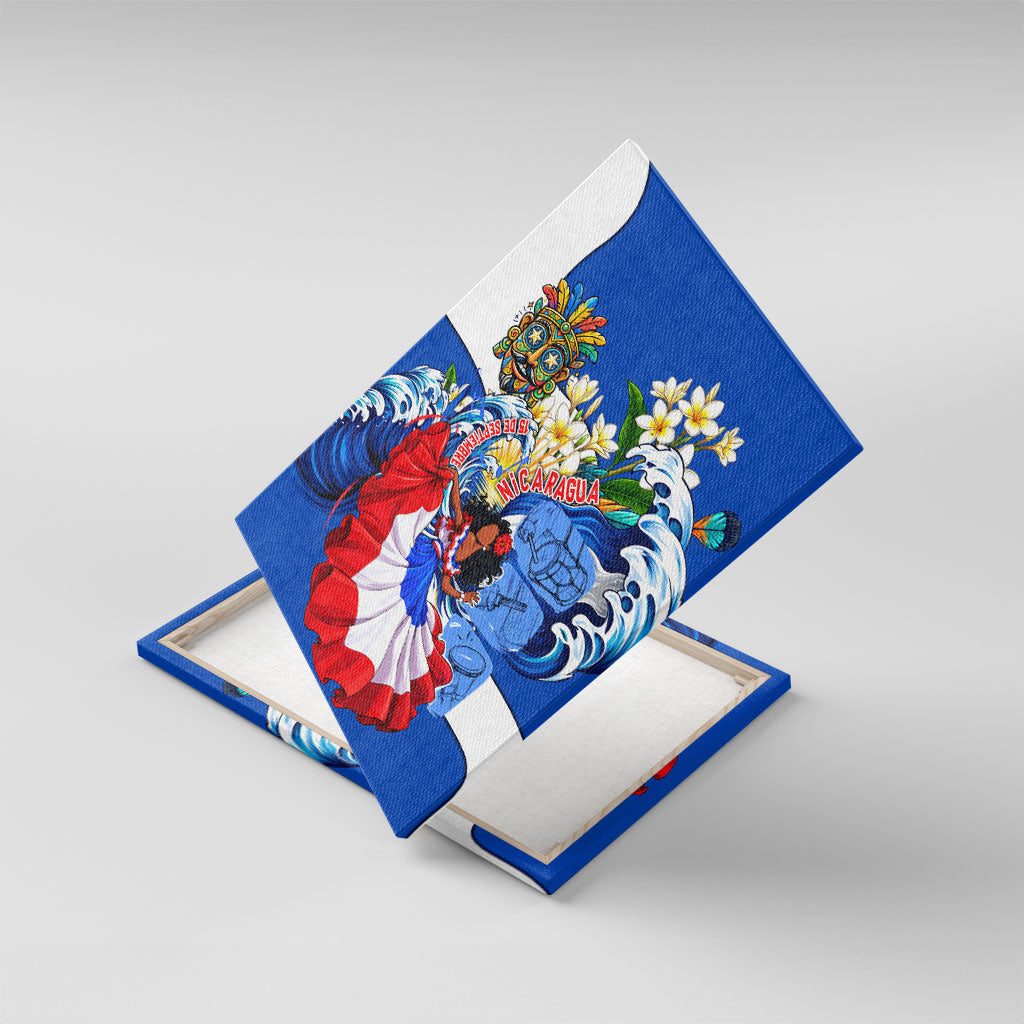 Nicaragua Independence Day Orgullo Y Tradicion Canvas Wall Art Vibrant Folkloric Dance Sacuanjoche Floral Culture