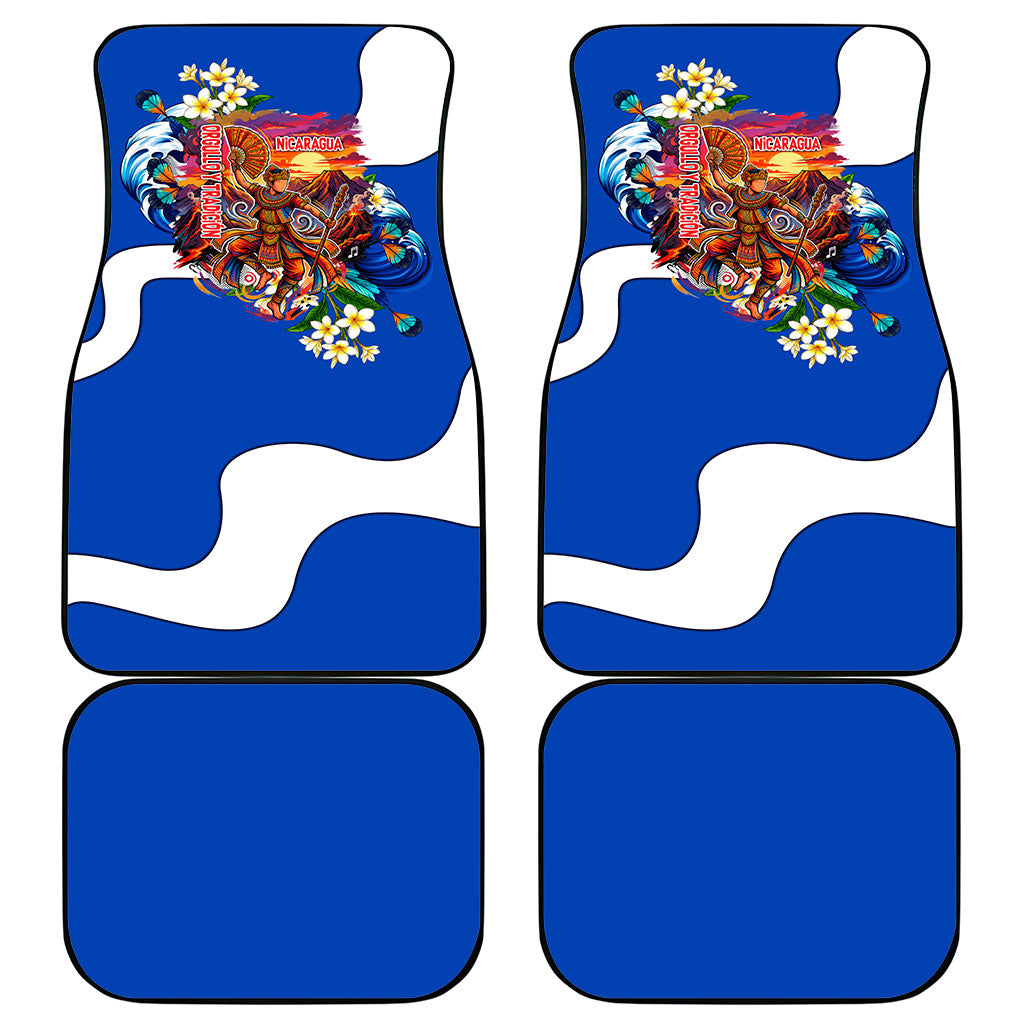 Nicaragua Independence Day Orgullo Y Tradicion Car Mats Vibrant Folkloric Dance Sacuanjoche Floral Culture