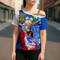 Nicaragua Independence Day Orgullo Y Tradicion Cross Shoulder Shirt Vibrant Folkloric Dance Sacuanjoche Floral Culture