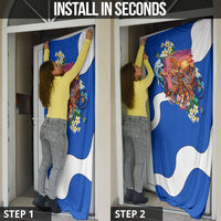 Nicaragua Independence Day Orgullo Y Tradicion Door Cover Vibrant Folkloric Dance Sacuanjoche Floral Culture