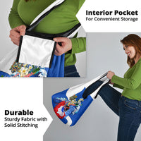 Nicaragua Independence Day Orgullo Y Tradicion Grocery Bag Vibrant Folkloric Dance Sacuanjoche Floral Culture