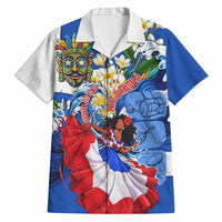 Nicaragua Independence Day Orgullo Y Tradicion Hawaiian Shirt Vibrant Folkloric Dance Sacuanjoche Floral Culture