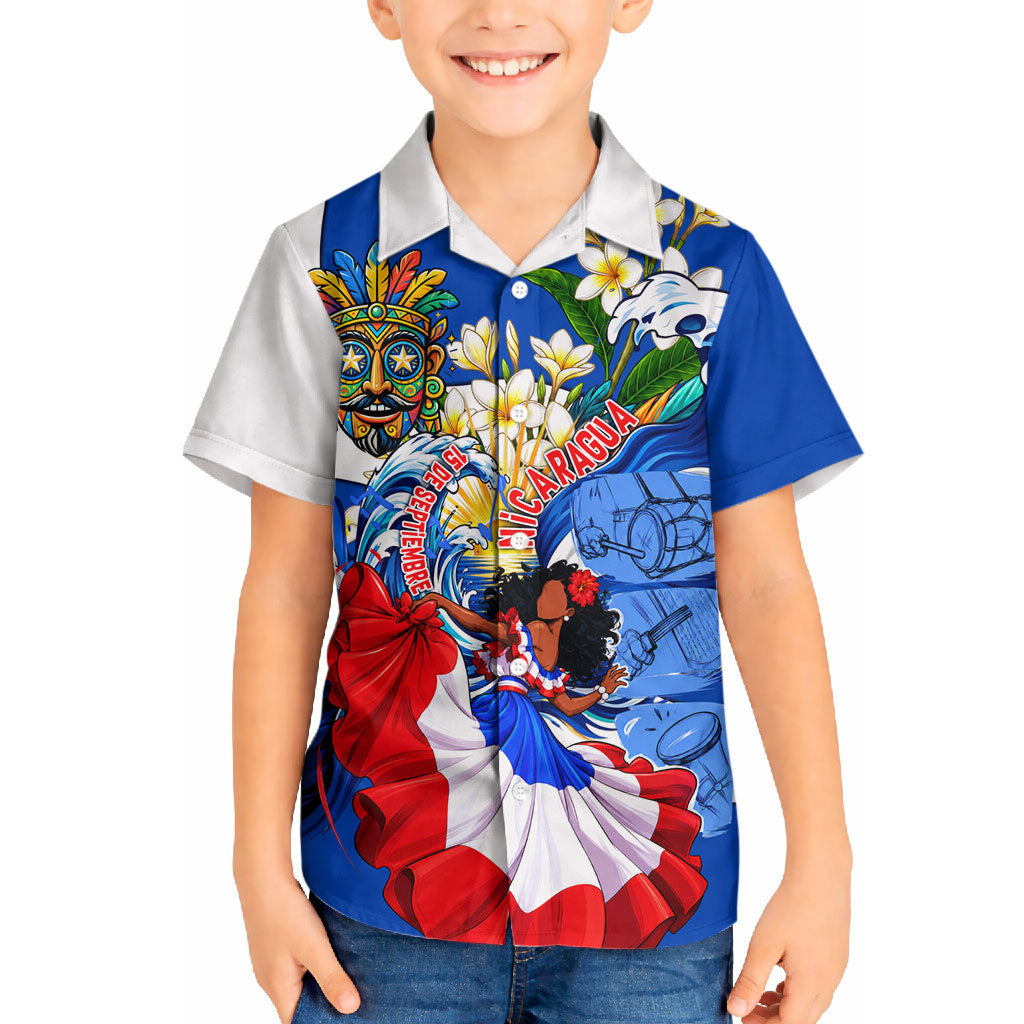 Nicaragua Independence Day Orgullo Y Tradicion Hawaiian Shirt Vibrant Folkloric Dance Sacuanjoche Floral Culture