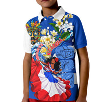 Nicaragua Independence Day Orgullo Y Tradicion Kid Polo Shirt Vibrant Folkloric Dance Sacuanjoche Floral Culture