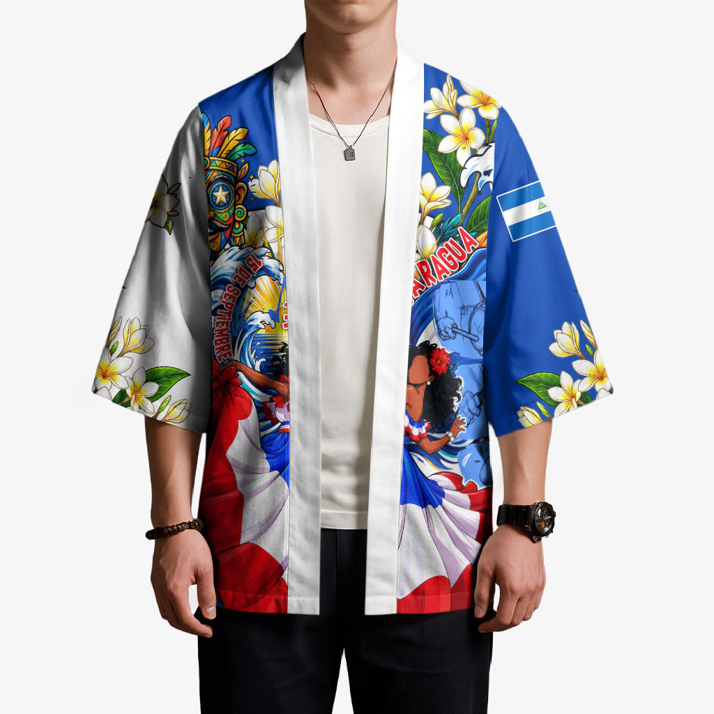 Nicaragua Independence Day Orgullo Y Tradicion Kimono Vibrant Folkloric Dance Sacuanjoche Floral Culture