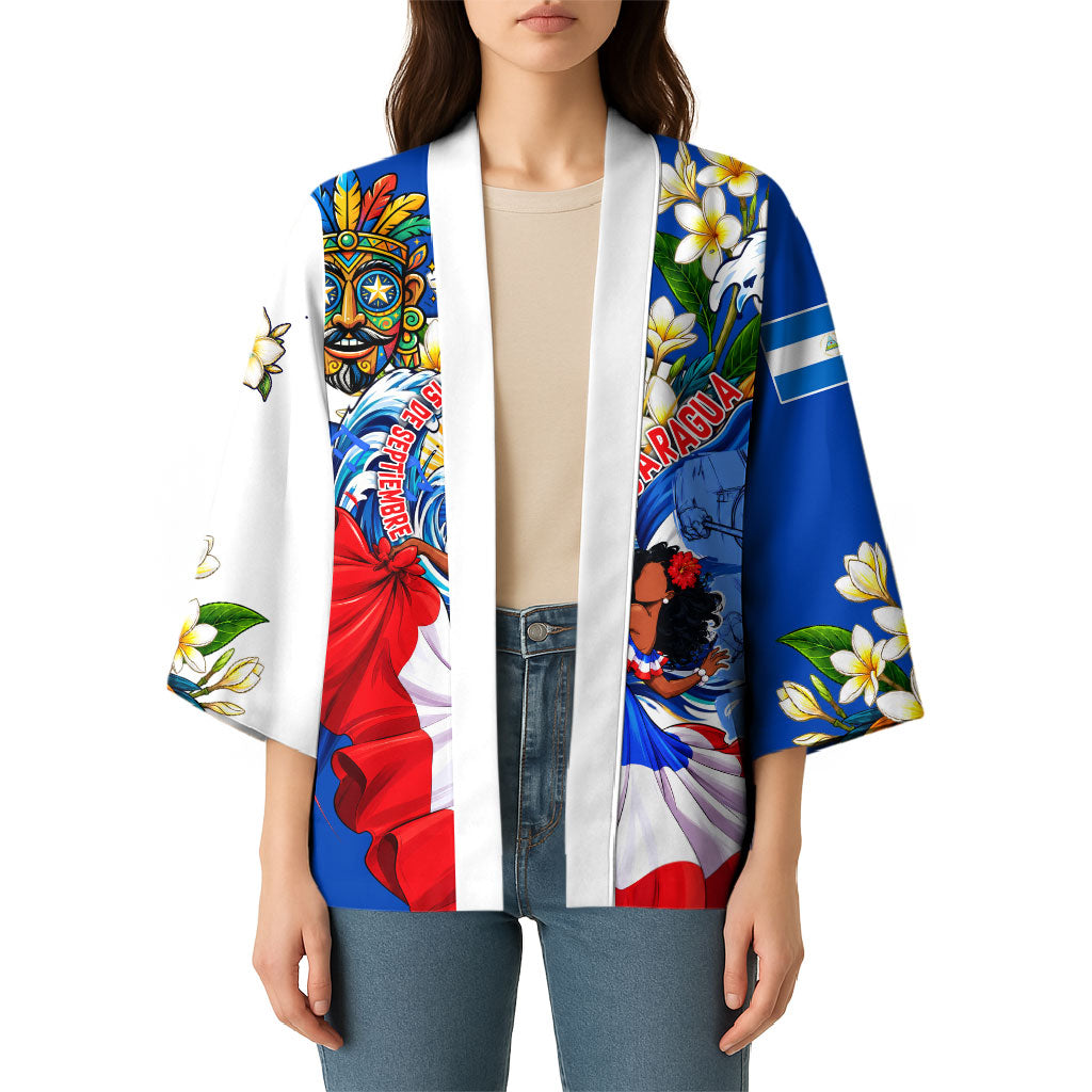 Nicaragua Independence Day Orgullo Y Tradicion Kimono Vibrant Folkloric Dance Sacuanjoche Floral Culture