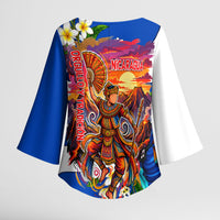 Nicaragua Independence Day Orgullo Y Tradicion Kimono Sleeve Blouse Vibrant Folkloric Dance Sacuanjoche Floral Culture
