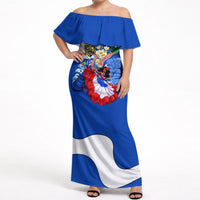Nicaragua Independence Day Orgullo Y Tradicion Off Shoulder Maxi Dress Vibrant Folkloric Dance Sacuanjoche Floral Culture