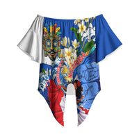 Nicaragua Independence Day Orgullo Y Tradicion Off Shoulder Wrap Waist Top Vibrant Folkloric Dance Sacuanjoche Floral Culture