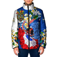 Nicaragua Independence Day Orgullo Y Tradicion Padded Jacket Vibrant Folkloric Dance Sacuanjoche Floral Culture