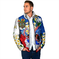Nicaragua Independence Day Orgullo Y Tradicion Padded Jacket Vibrant Folkloric Dance Sacuanjoche Floral Culture