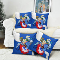 Nicaragua Independence Day Orgullo Y Tradicion Pillow Cover Vibrant Folkloric Dance Sacuanjoche Floral Culture