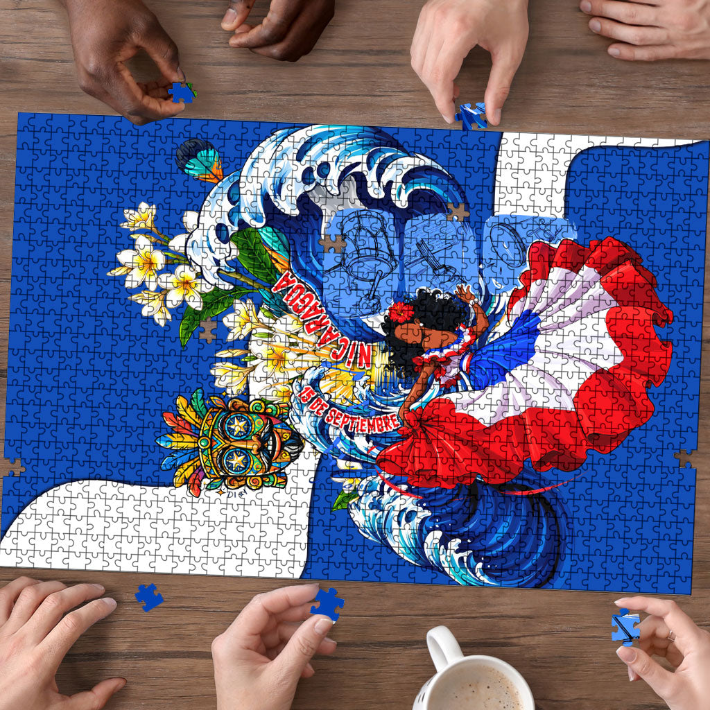 Nicaragua Independence Day Orgullo Y Tradicion Puzzle Vibrant Folkloric Dance Sacuanjoche Floral Culture
