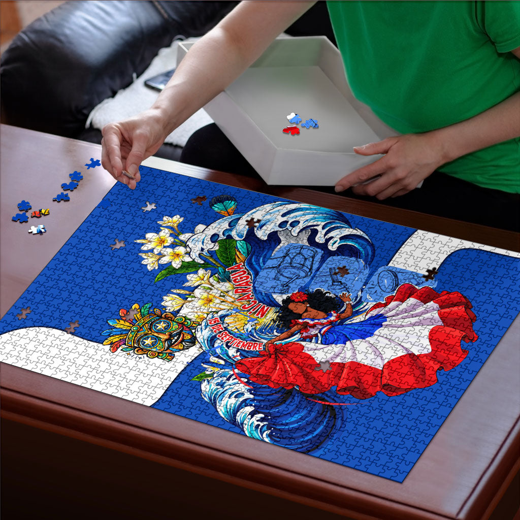 Nicaragua Independence Day Orgullo Y Tradicion Puzzle Vibrant Folkloric Dance Sacuanjoche Floral Culture