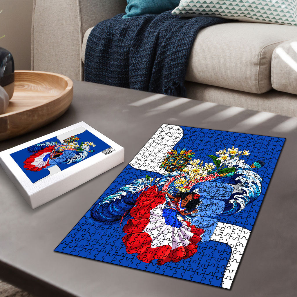 Nicaragua Independence Day Orgullo Y Tradicion Puzzle Vibrant Folkloric Dance Sacuanjoche Floral Culture