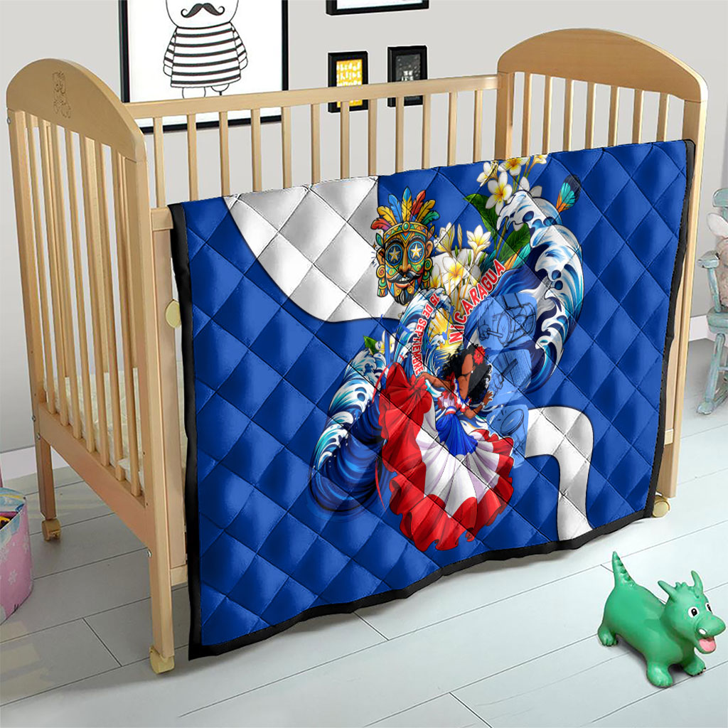 Nicaragua Independence Day Orgullo Y Tradicion Quilt Vibrant Folkloric Dance Sacuanjoche Floral Culture