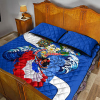 Nicaragua Independence Day Orgullo Y Tradicion Quilt Bed Set Vibrant Folkloric Dance Sacuanjoche Floral Culture